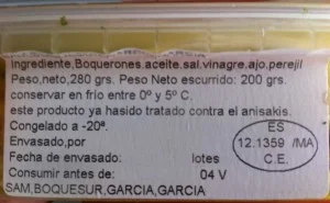 Boquerones Anisakis