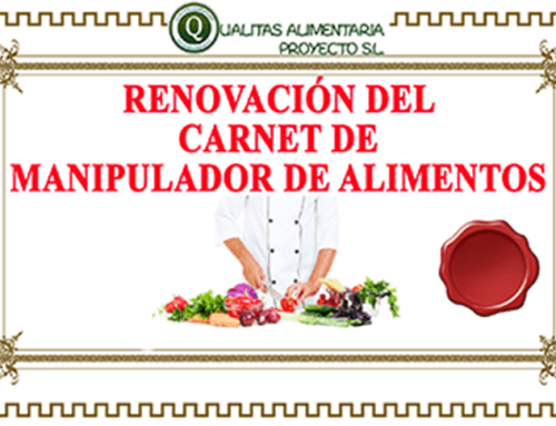 Renovar el Carnet de Manipulador de Alimentos por Internet