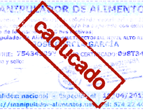 ¿Caduca el carnet de manipulador de alimentos?