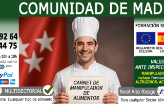 carnet manipulador de alimentos madrid