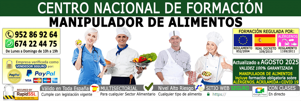 carnet manipulador de alimentos