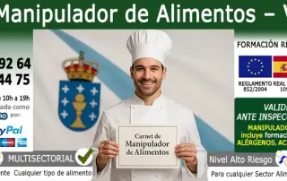 manipulador de alimentos Vigo