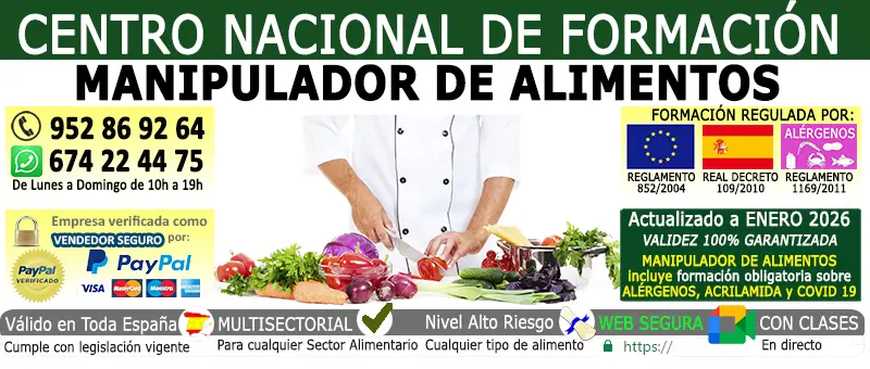 carnet manipulador de alimentos