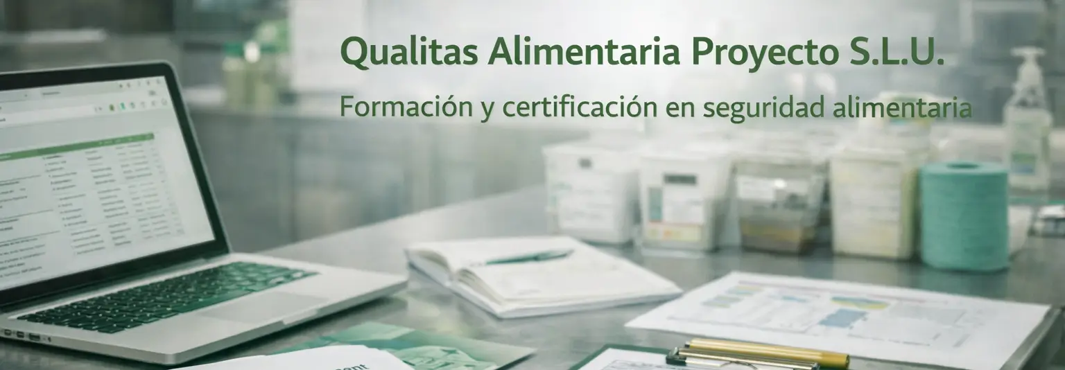 Formación y certificación en seguridad alimentaria por Qualitas Alimentaria Proyecto S.L.U.