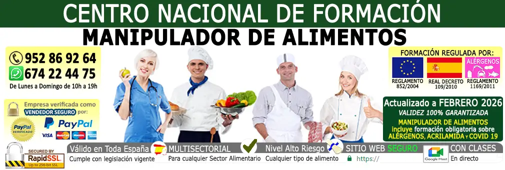 carnet manipulador de alimentos