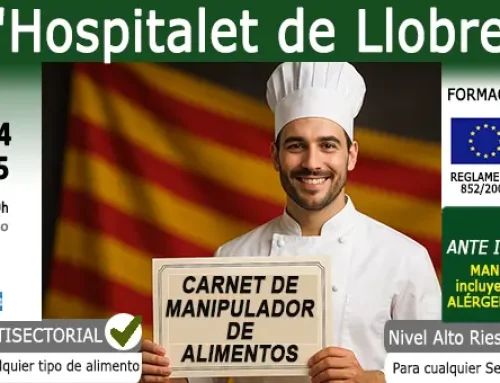 Carnet Manipulador de Alimentos en L’Hospitalet de Llobregat. Curso 2026