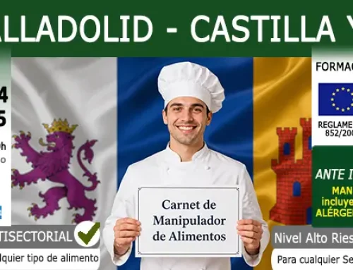 Carnet Manipulador de Alimentos en Valladolid. Curso 2026